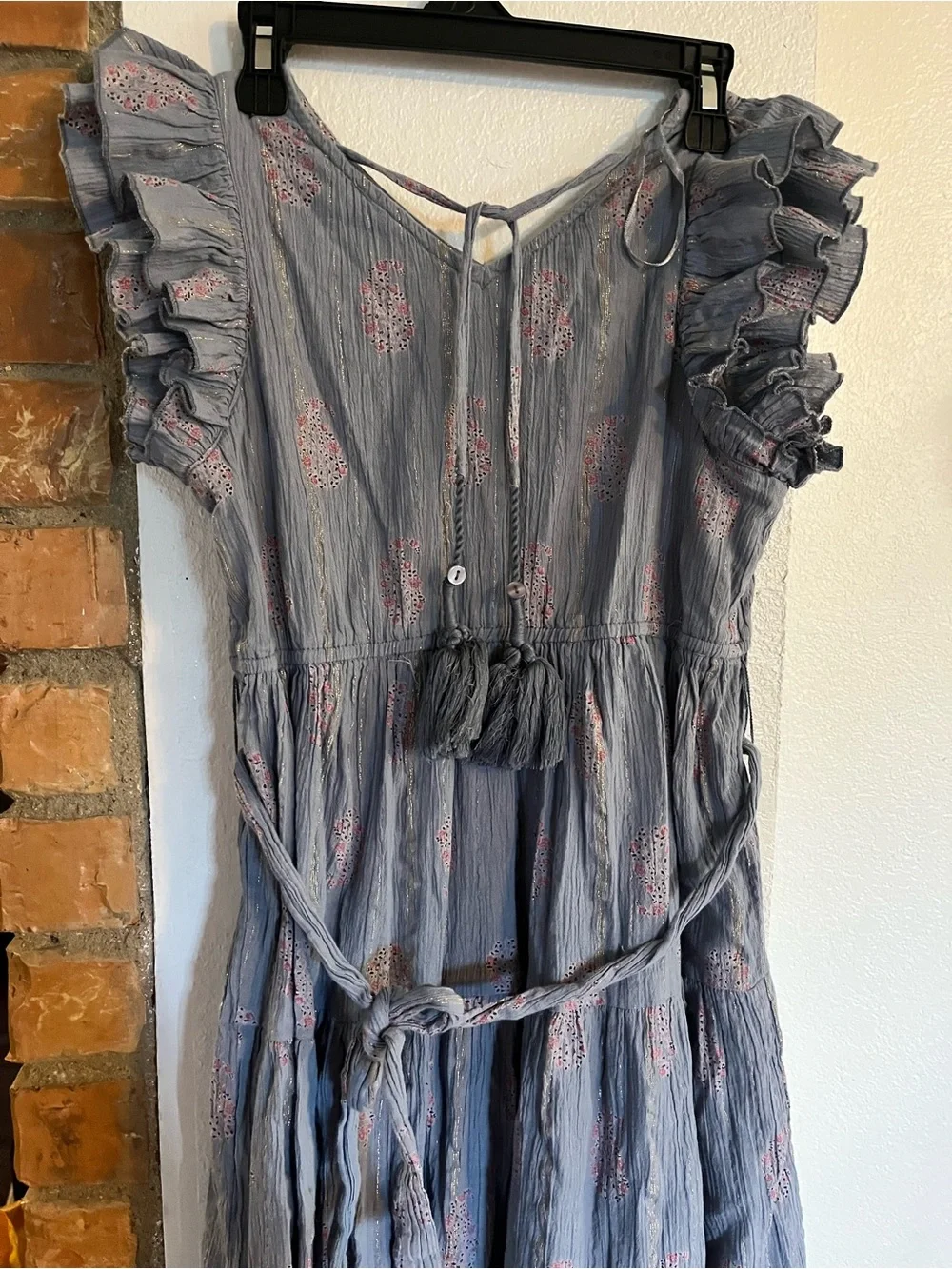 A Loves a Girls Maxi Skirt with Subtle Rose Gold Print size XL ,L323